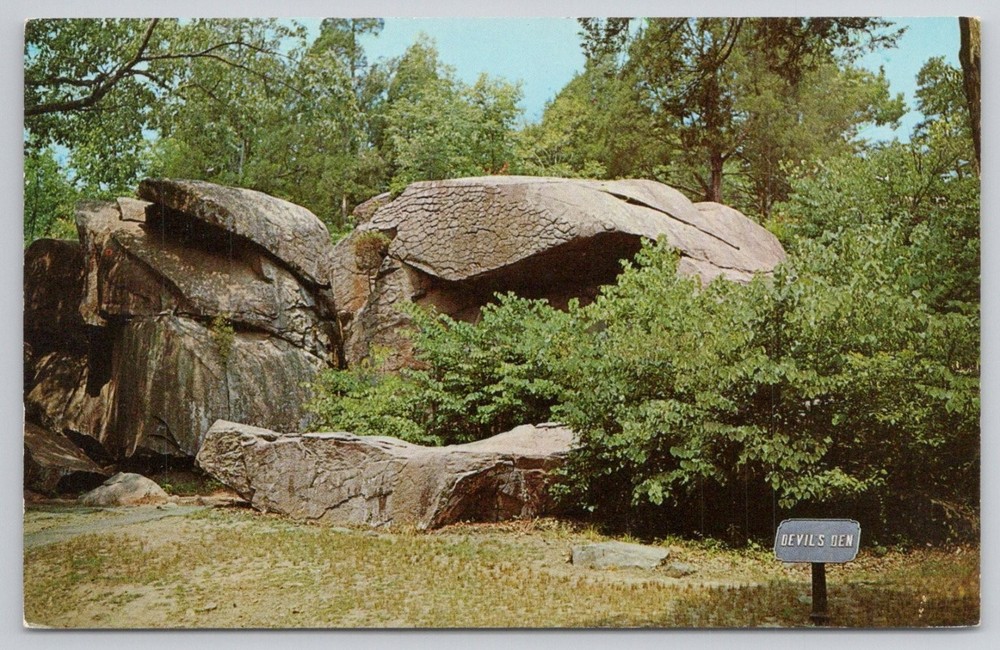 Devil's Den Gettysburg PA Curteichcolor Postcard Civil War Battlefield 1959