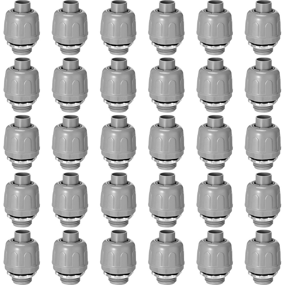 1/2 Inch Liquid Tight Connector PVC Electrical Conduit Fittings Straight 180 Deg