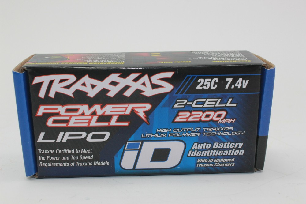 Traxxas TRX 2820 X 2200mAh 7.4V 2-Cell 25C TRAXXAS LIPO with iD Connector NEW