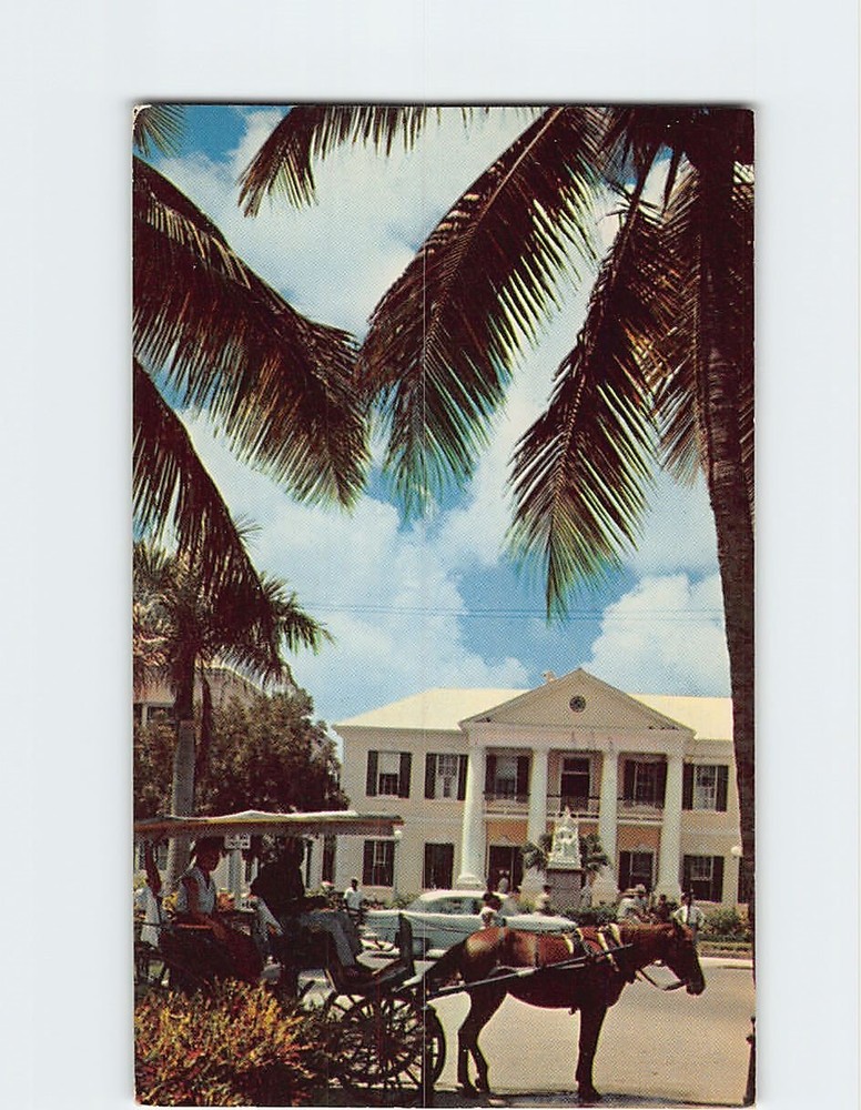 Postcard Nassa Post Office Nassau Bahamas