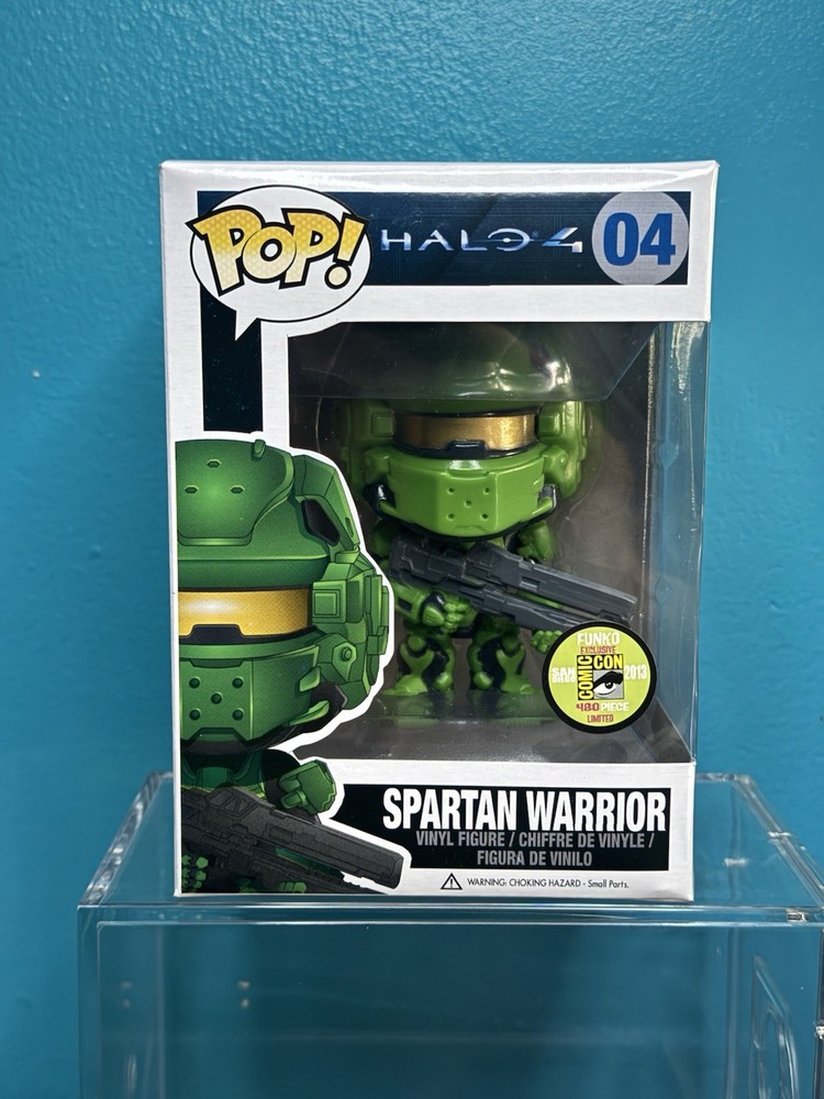 Funko Pop! Halo 4 #04 SPARTAN WARRIOR GREEN - SDCC 2013 Limited 480 Piece Rare