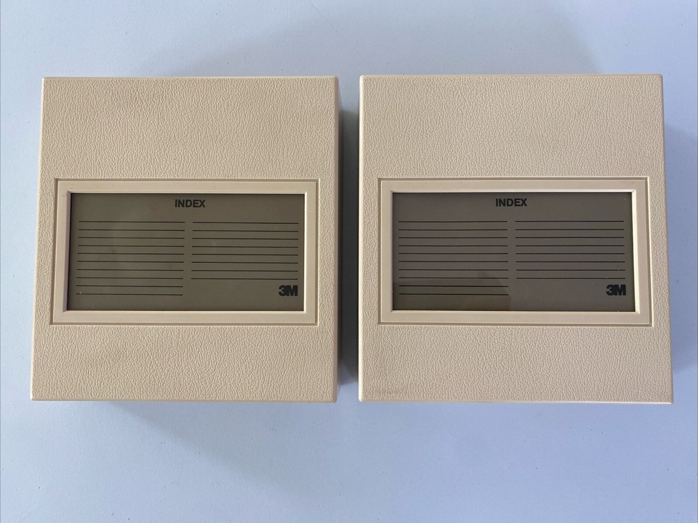 Lot of 2 Flip ‘n’ File 3M Hard Cases w/assorted Floppy Disks
