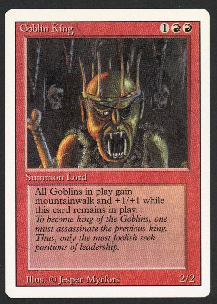 ***Goblin King*** MTG Revised Magic Kid Icarus