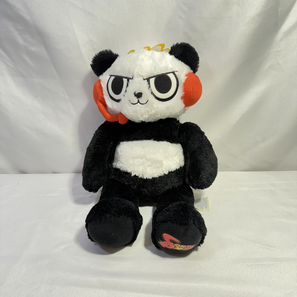 Retired Build A Bear Combo Panda Ryan’s World 16” Stuffed Plush Toy With Sounds