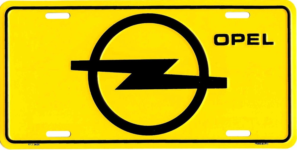 OPEL LICENSE PLATE CAR AUTO VANITY TAG METAL EMBOSSED #119