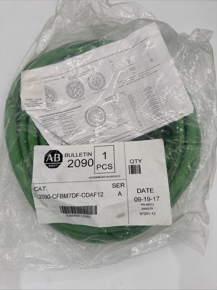 Allen-Bradley 2090-CFBM7DF-CDAF12 Servo Cable 12 Meters SpeedTec *NEW*