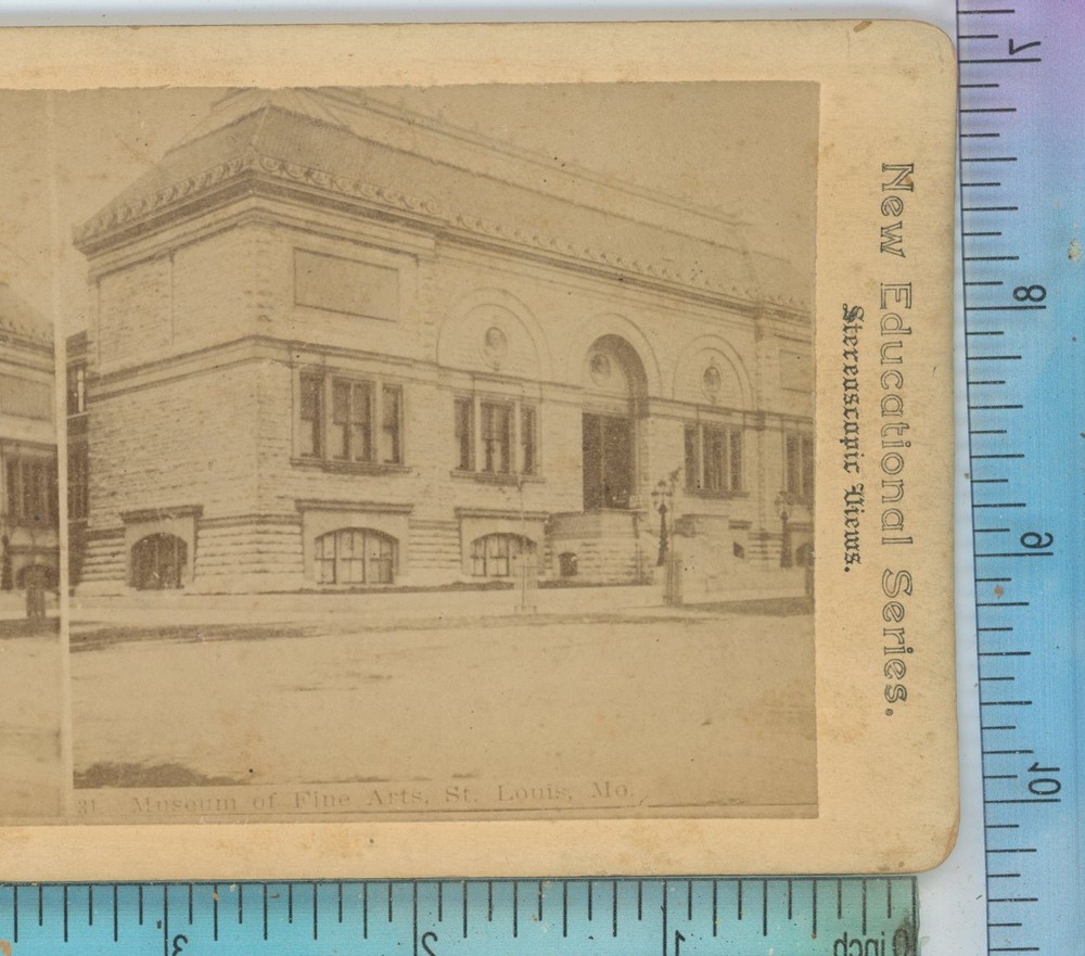 Museum fine Arts St Louis MO Missouri Stereoview