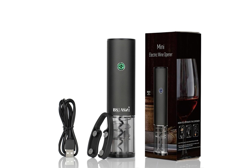 Rechargeable Electric Wine Opener Automatic Corkscrew Set with Foil Cutter