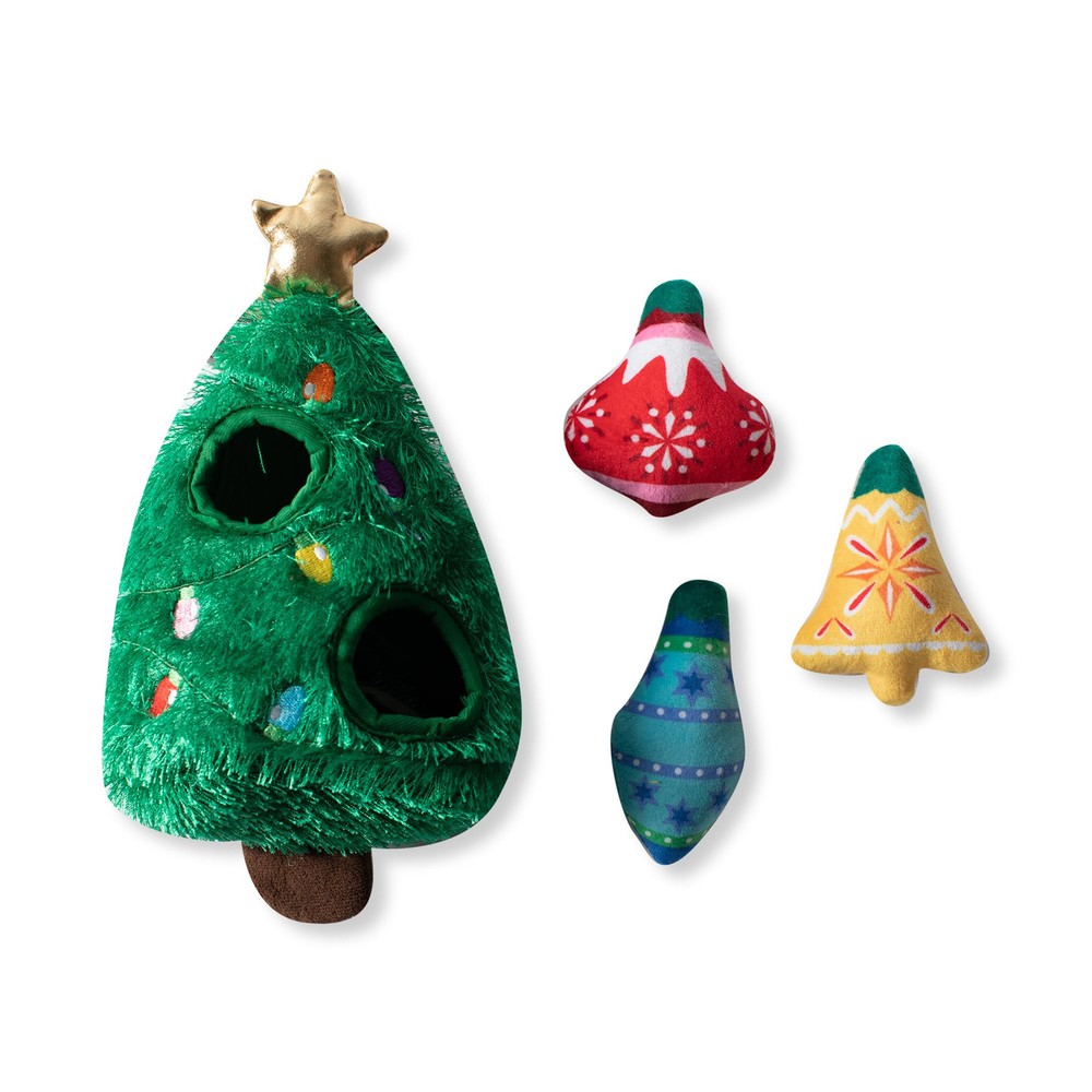 Studio Plush Dog Toy Burrow Set, Ready, Set, Glow, Hide & Seek Interactive Pu...