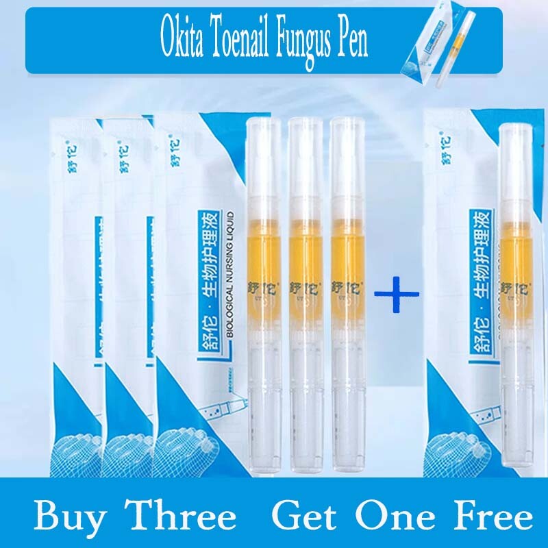 3PCS Okita Toenail Fungus Treatment Pen for Nail Repair on Hands & Feet