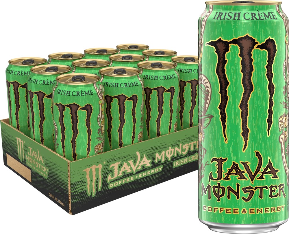 Java Monster Irish Blend Coffee + Energy Drink 15 Ounce Pack of 12