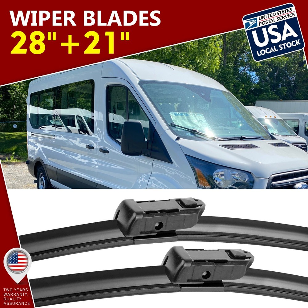 Waterproof 28''&21'' 1 Pair Rubber Windshield Wiper Blades OEM Replace QUALITY
