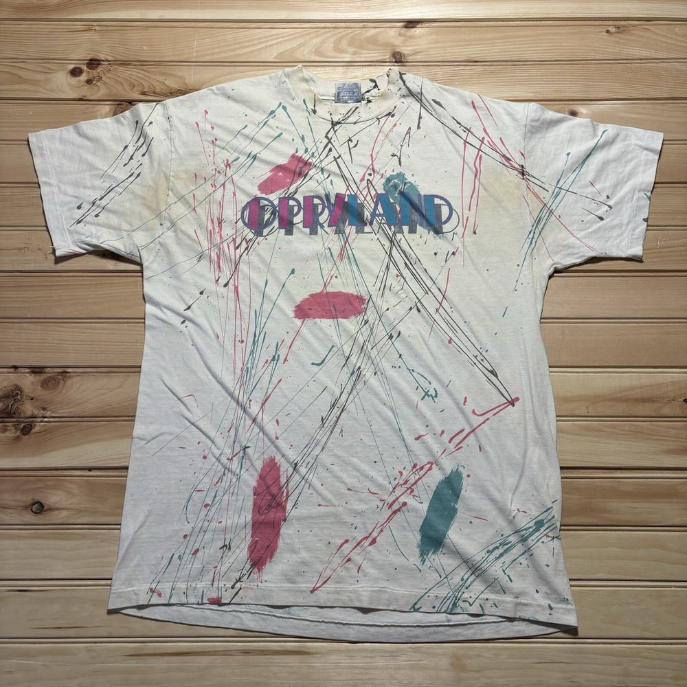 Vintage 90s Opryland Nashville Tennessee AOP All Over Print Shirt Size Large