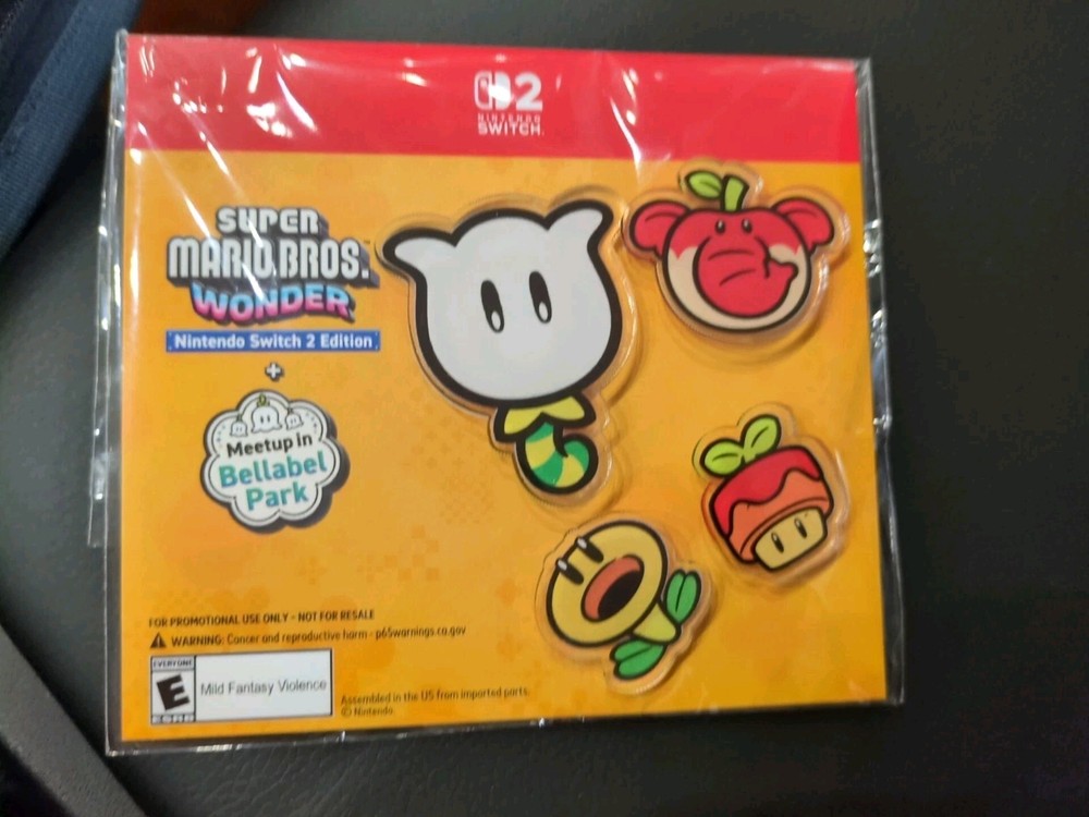 Super Mario Bros Wonder Acrylic Pin Set PAX East 2026 Nintendo Bellabel Park