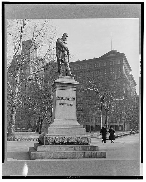 Photo:New York NY Washington Square Garibaldi Statue 1900s Park View