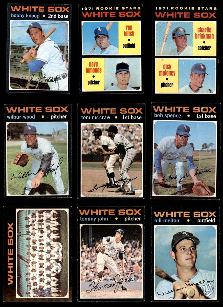 1971 Topps Chicago White Sox Near Team Set 4.5 - VG/EX+ 6946280 (22 / 32 cards)