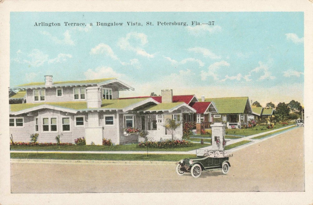 Arlington Terrace, St. Petersburg, Florida FL - c1920 Vintage Postcard