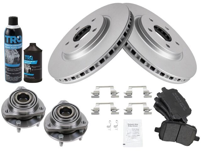 Front TRQ Brake Pad and Rotor and Wheel Hub Kit fits Pontiac G6 2005-2007 91FJBP