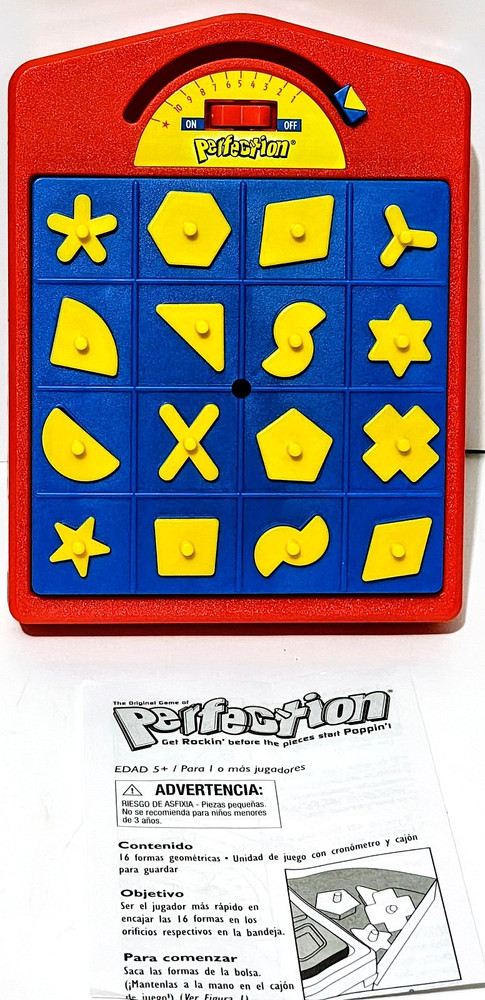 Perfection - Travel Edition - Milton Bradley - Timed Puzzle - Complete