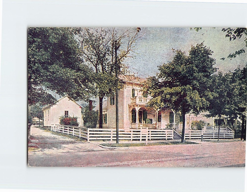 Postcard Birthplace of James Whitcomb Riley Greenfield Indiana USA