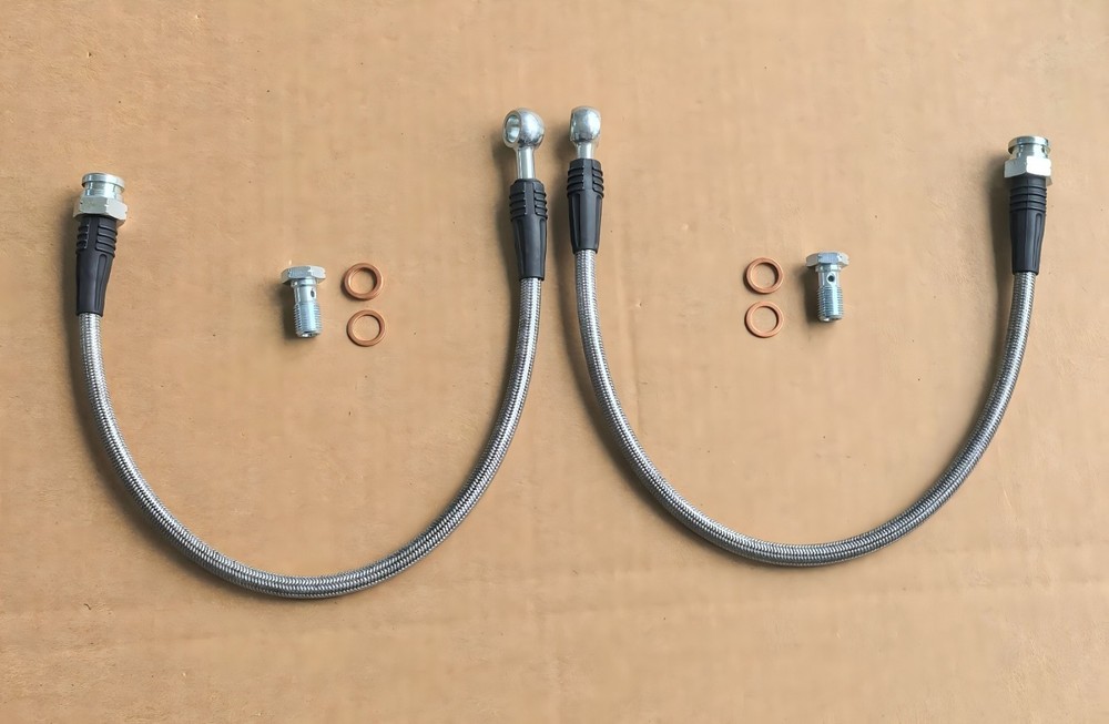 1990-2005 Mazda Miata NA/NB Front Brake Hoses ReplacemenKit Stainless Steel