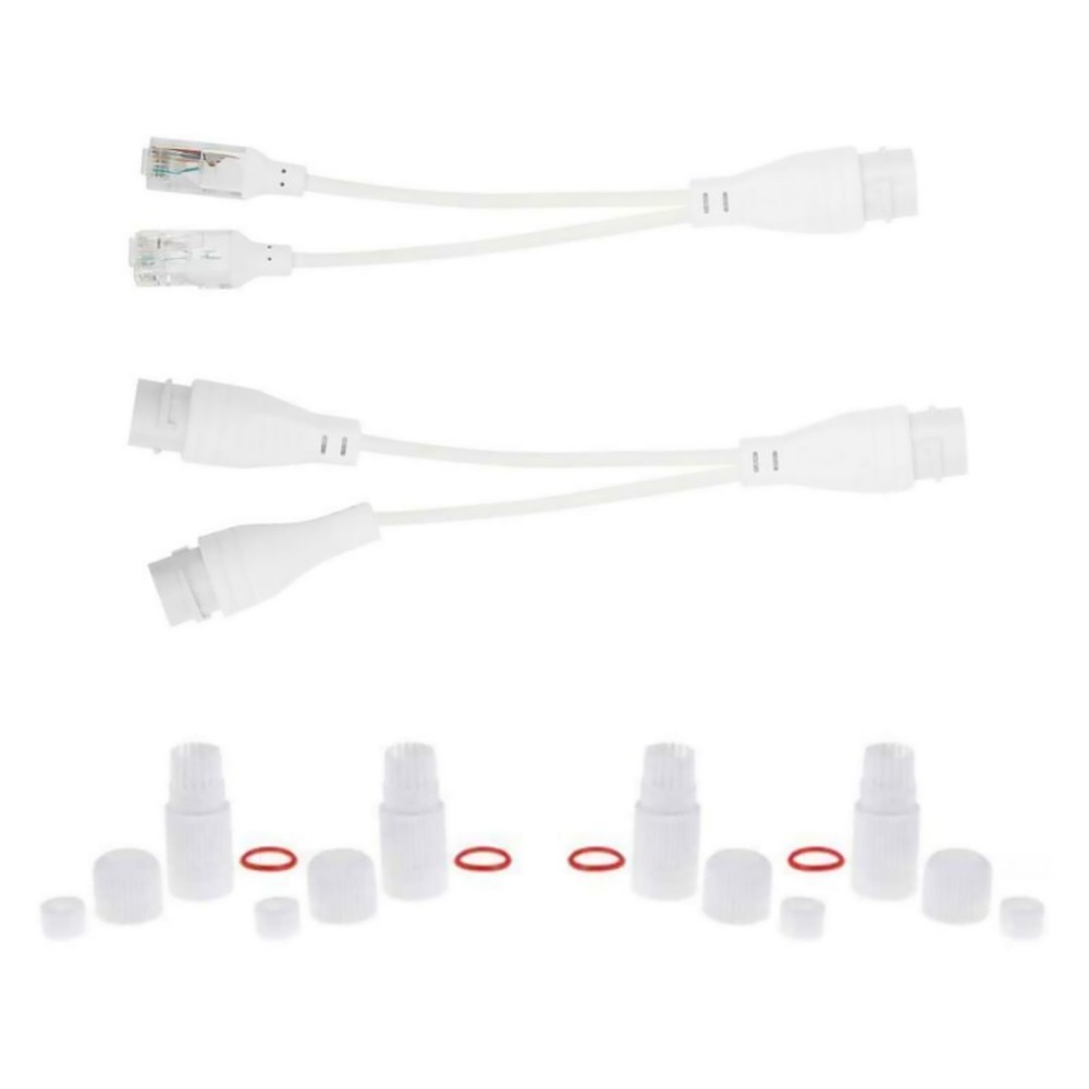 1 to 2 RJ45 Waterproof PoE Splitter Adapter Network Switch Connector