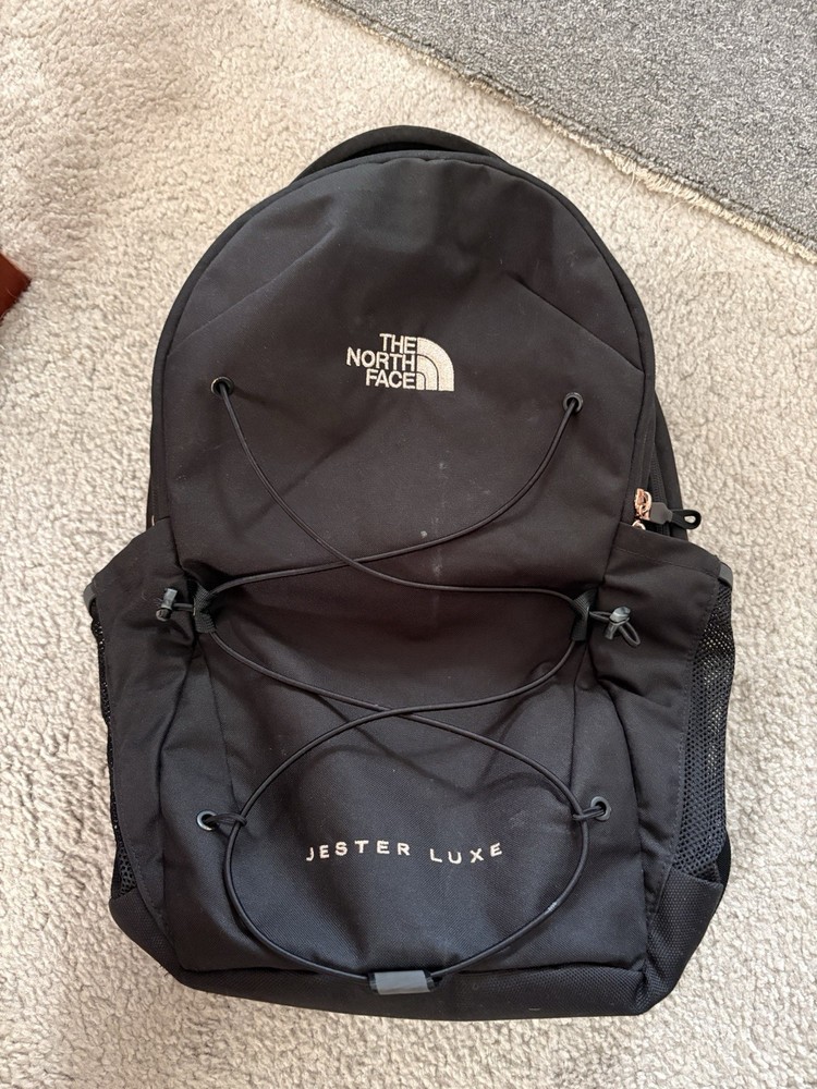 The North Face Jester Luxe Backpack Lightweight Hiking Black Padded