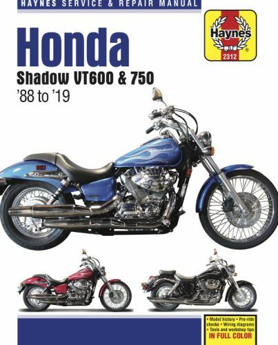 Haynes Honda Shadow Vt600 & Vt750 '88 to '19, Paperback by Stubblefield, Mike...