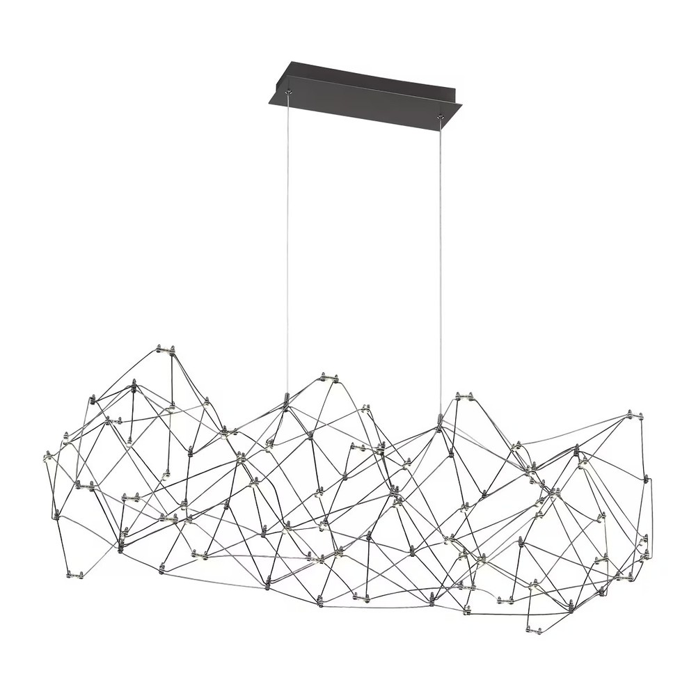 Dark Chrome LED Chandelier from Leonardelli Collection
