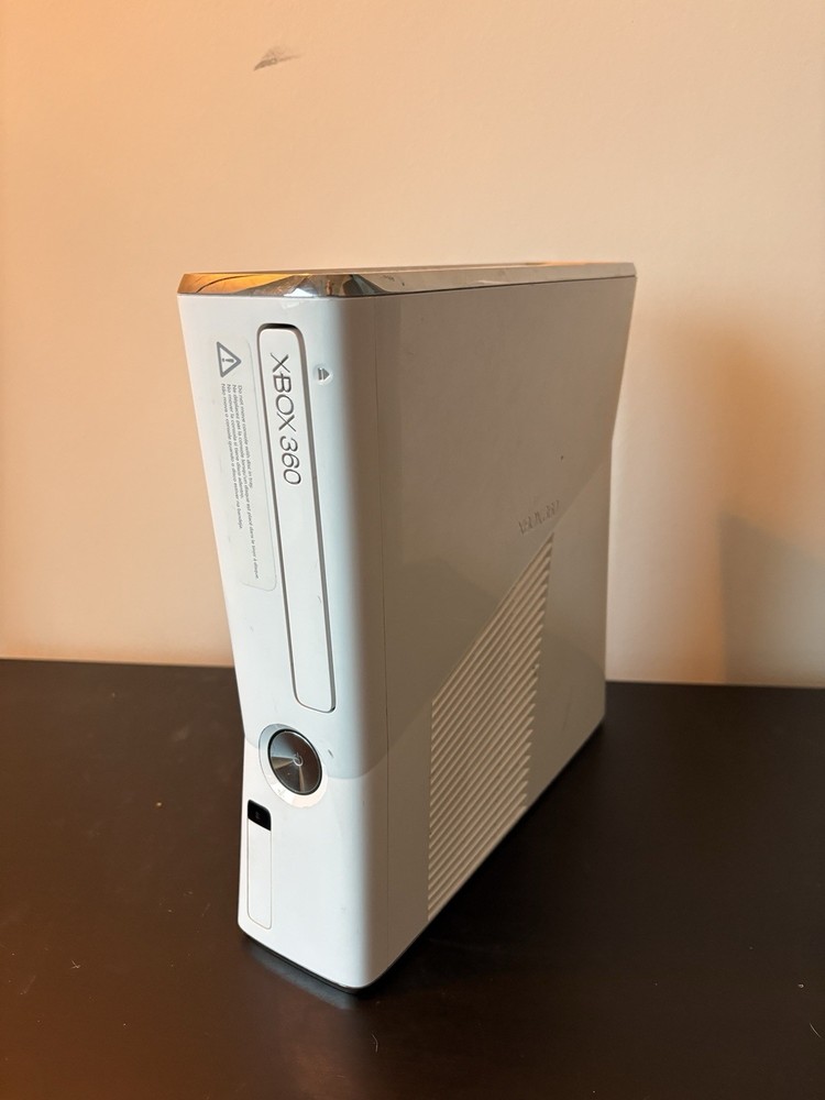 Xbox 360 Slim Console Only WHITE TESTED WORKS