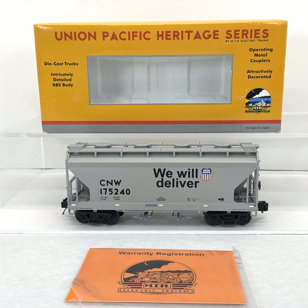 MTH Premier 20-97648 UP Heritage Chicago Northwestern 2-Bay Hopper O Used 175240
