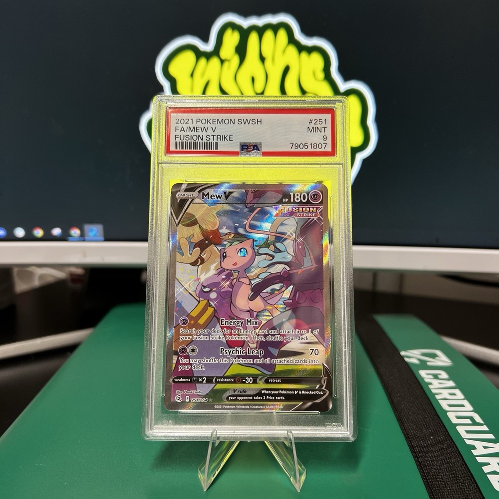 Mew V Alternate Full Art 251/264 Holo Fusion Strike Swsh08 Pokemon TCG