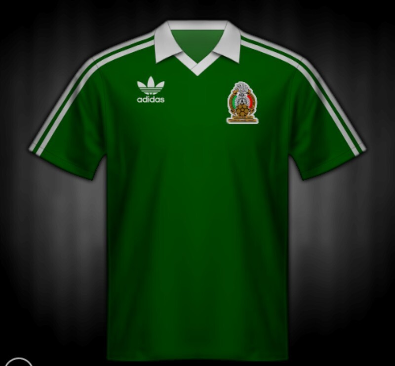 Adidas Size XL Mexico 86 Retro Jersey Seleccion  Mexicana El Tri Local