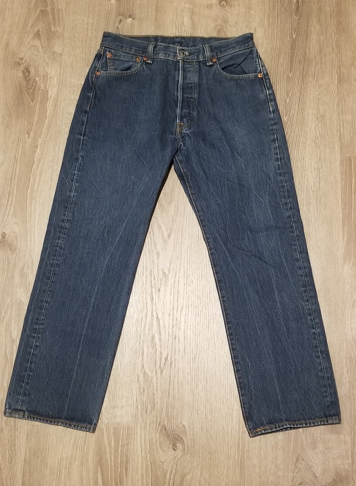 Vintage Levis 501 XX Denim Men's Jeans Blue Wash 31x30 Made in USA Classic 90s