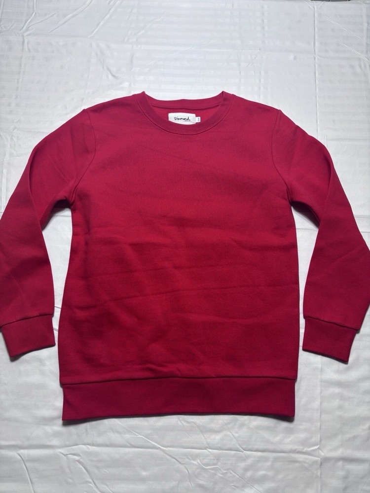 Diamond Supply Co. Crewneck Sweatshirt Red Small Men’s Size Unisex Pullover New