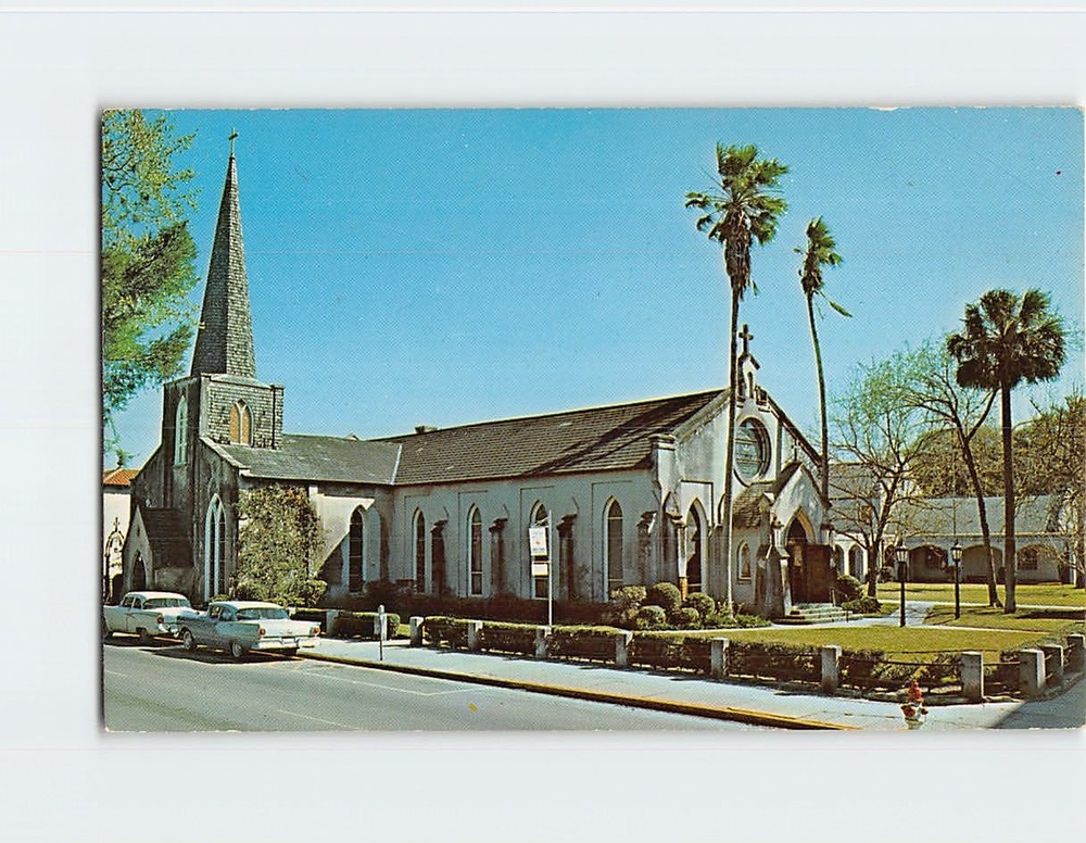 Postcard Trinity Episcopal Church Saint St. Augustine Florida USA North America