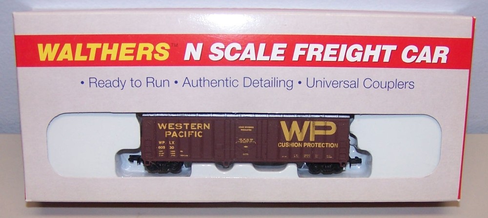 Walthers N Scale 932-8805 NA 50' Ext Post Box Car Western Pacific New In Box