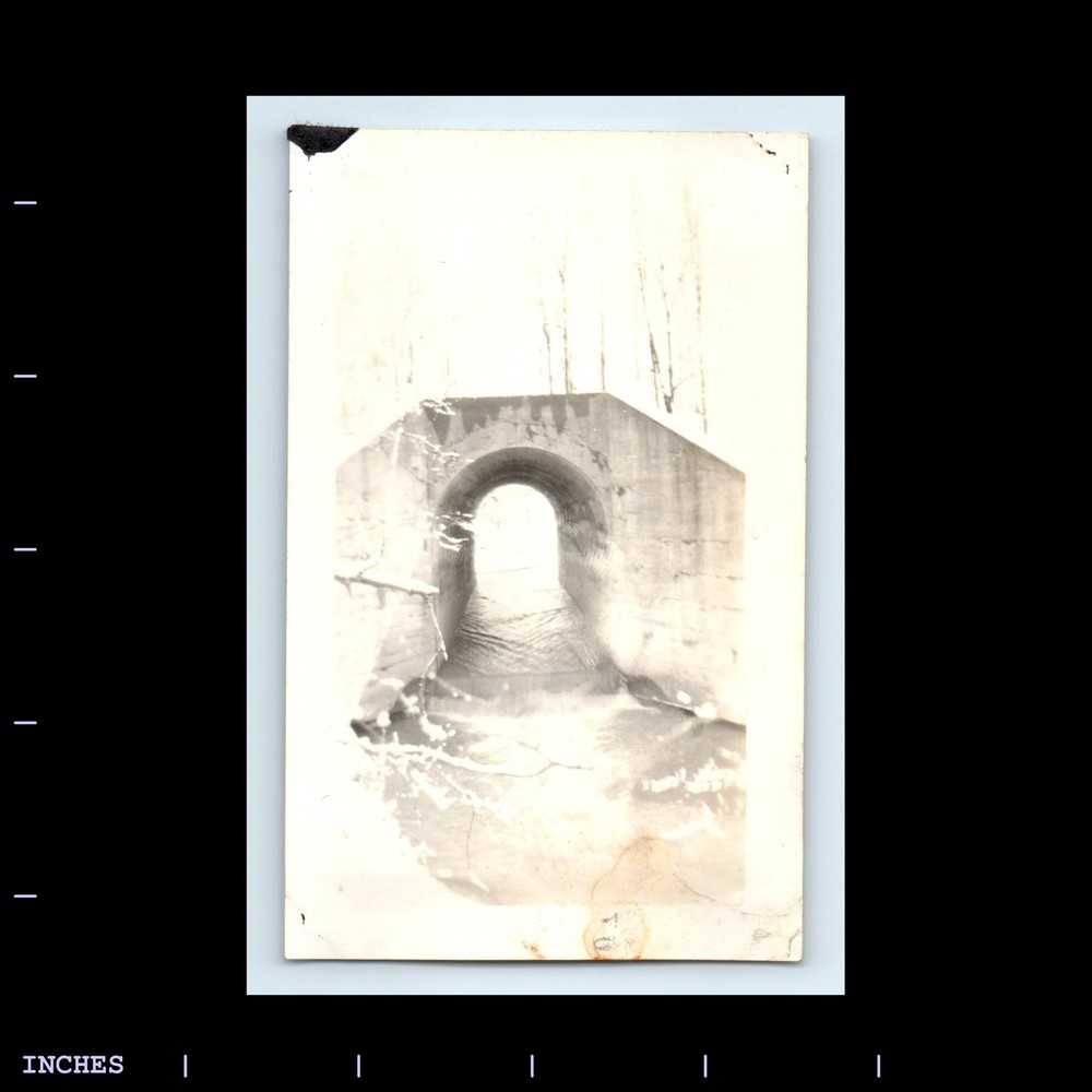 Old Vintage Photo ABSTRACT UNUSUAL BRIDGE OVER CREEK