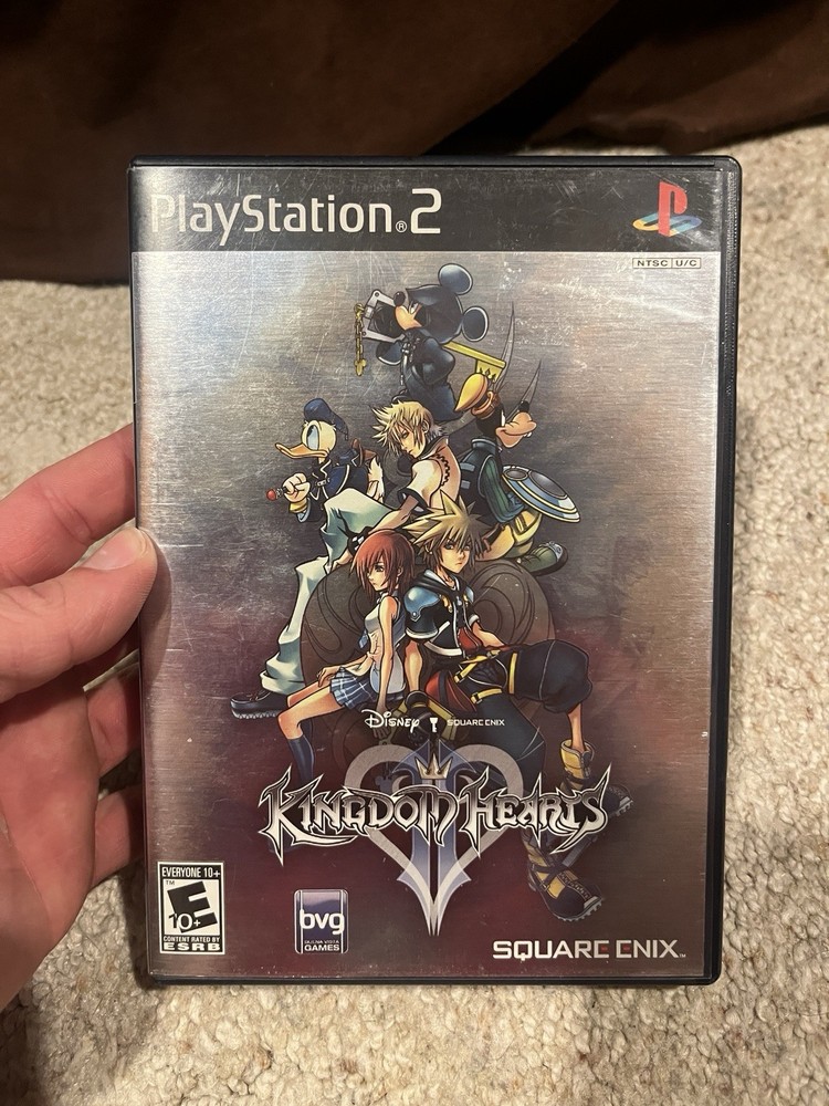 Kingdom Hearts II PS2 PlayStation 2 Black Label + Manual w/Reg Card