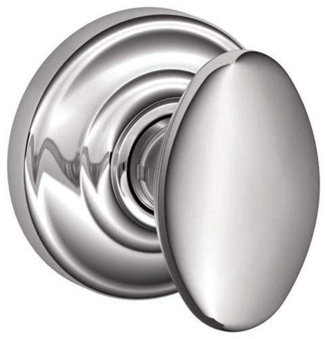 Schlage F10-SIE-AND Siena Chrome Passage Door Knob Set