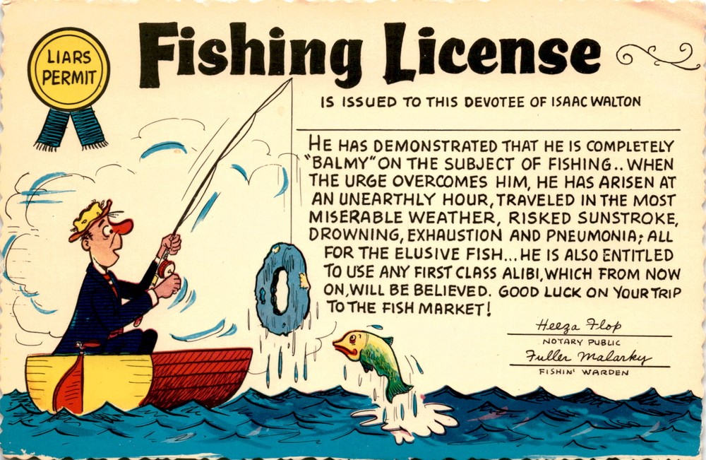 Vintage Isaac Walton The Compleat Angler Fishing Postcard for Enthusiasts