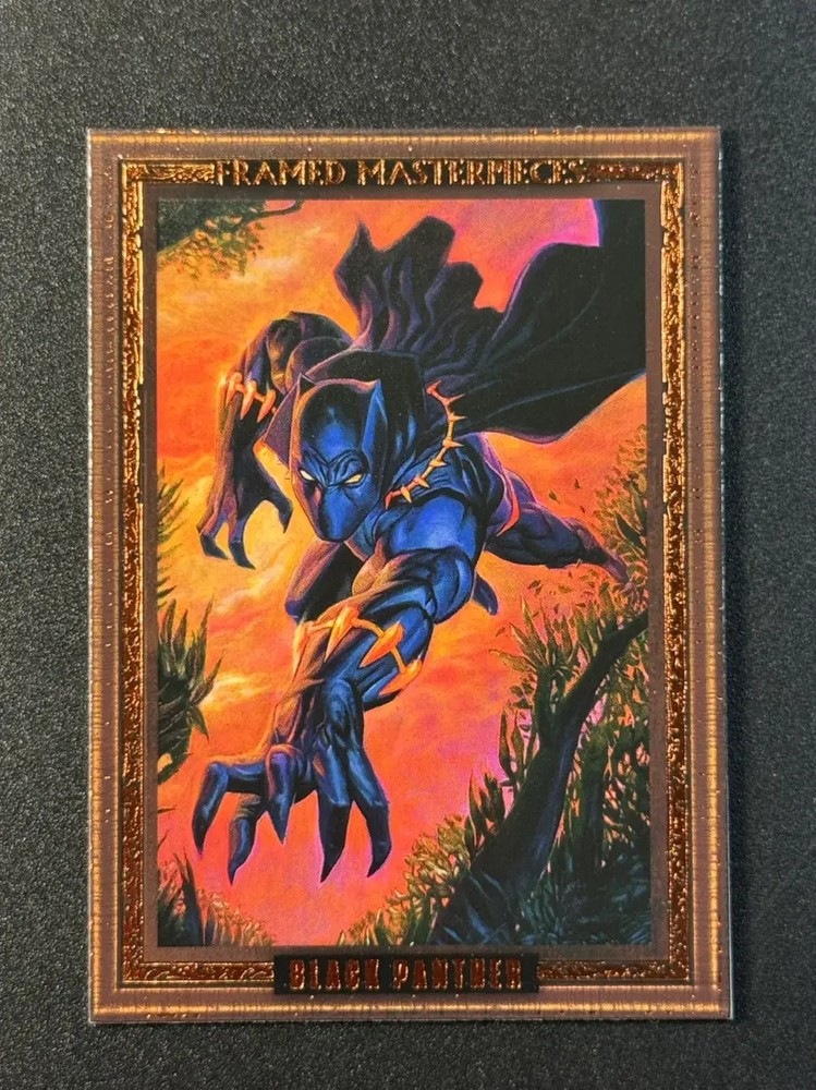 2024 UDC Marvel Masterpieces Nahuel Grego Black Panther Framed 20/99 Rare W219