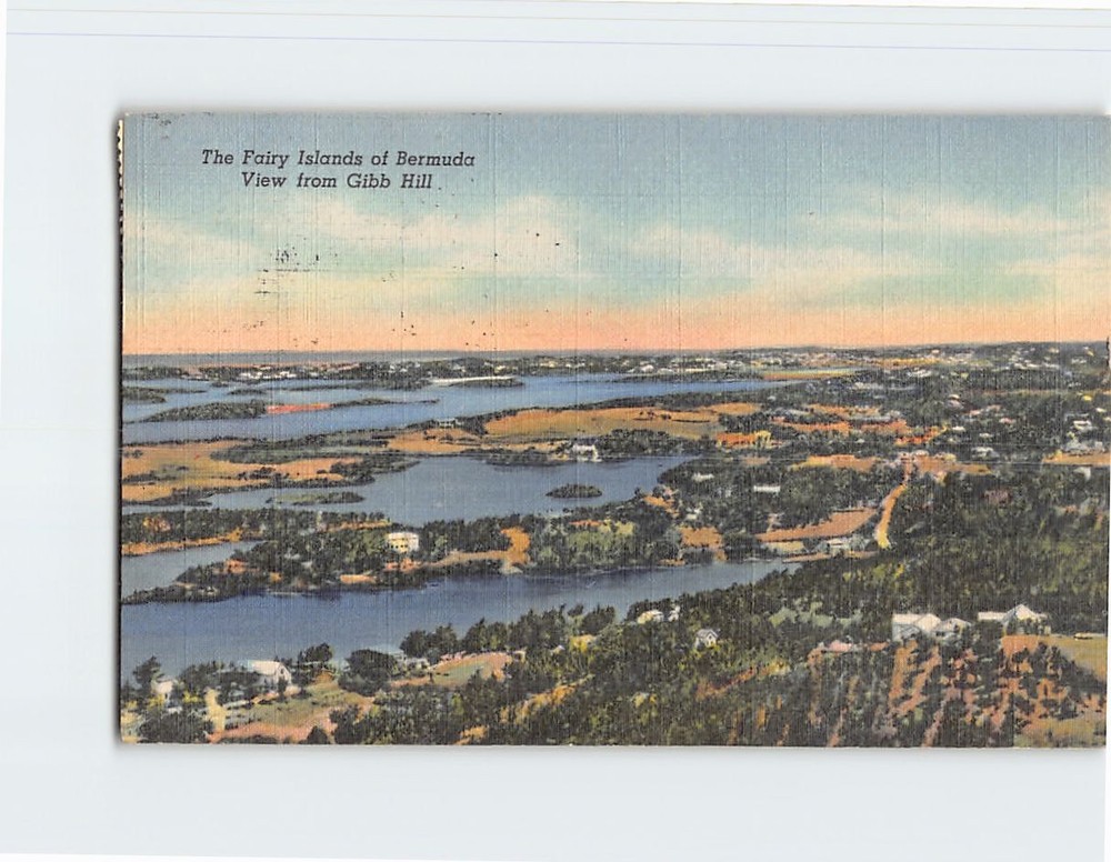 Postcard View of The Fairy Islands of Bermuda British Overseas Territory