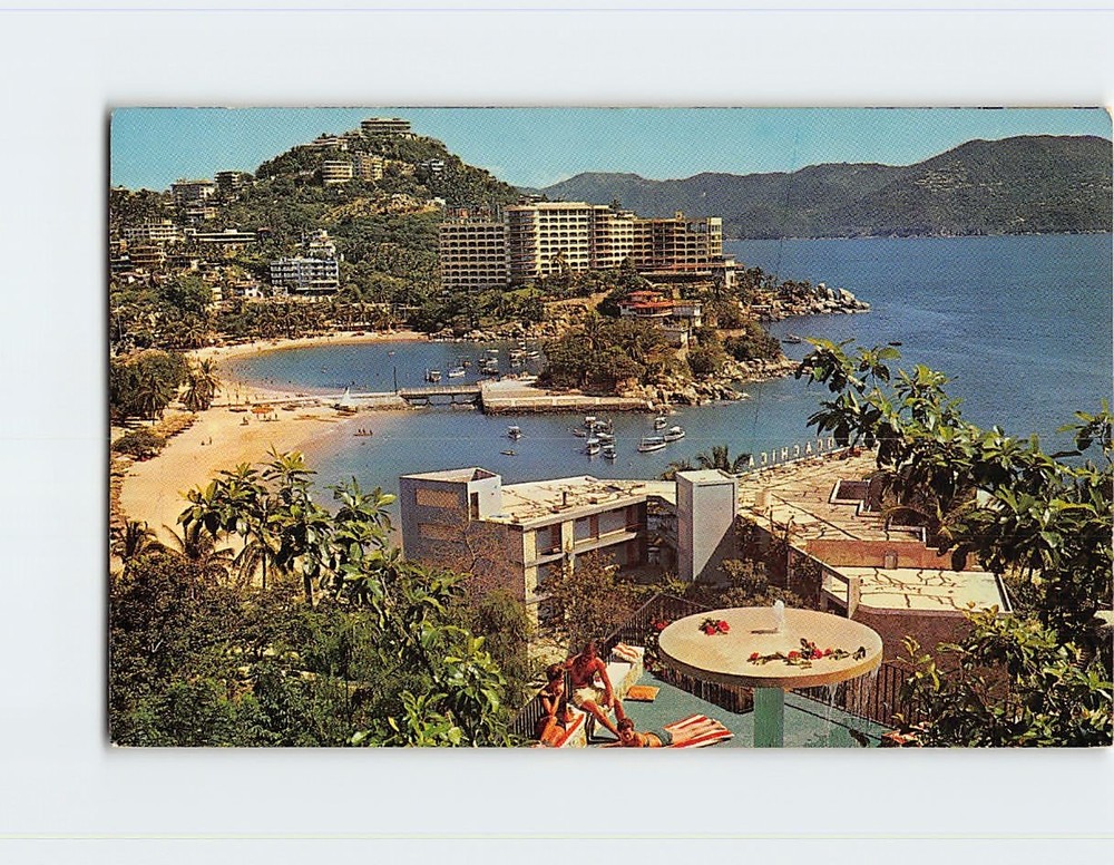 Postcard Aerial View Acapulco Guerrero Mexico