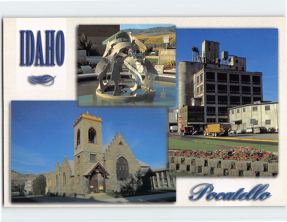 Postcard Pocatello Idaho USA