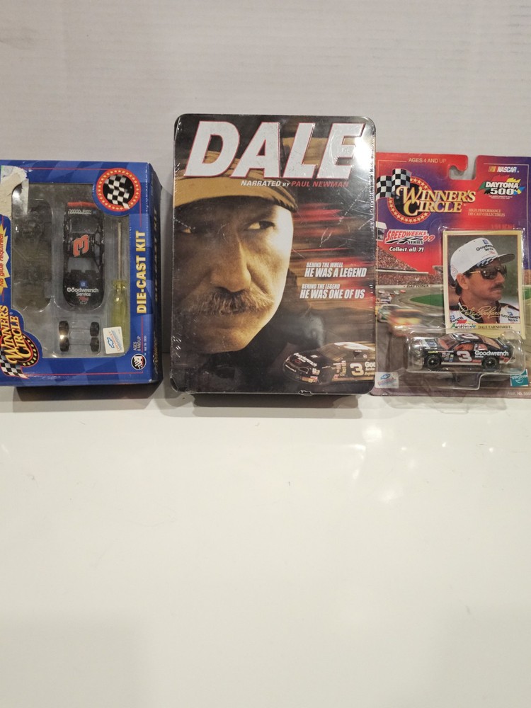 NASCAR Dale Earnhardt Limited Edition Sealed DVD Set with WC Die-Cast Kit and Daytona Collectible