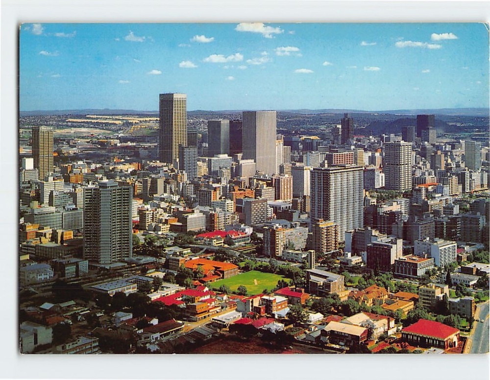 Postcard The city and skyline Johannesburg South Africa