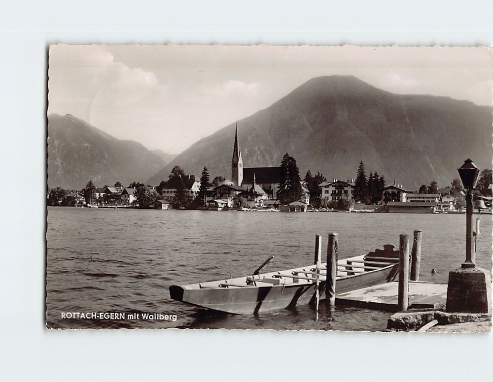 Postcard View of Rottach-Egern & Wallberg Mountain in Germany