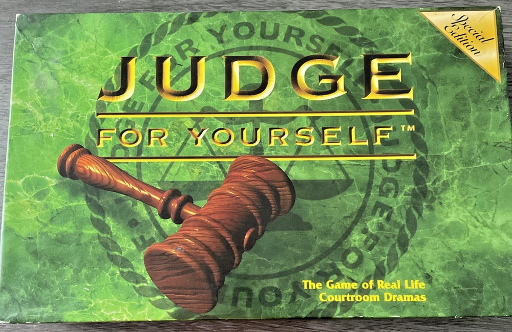 Pressman Boardgame Judge for Yourself (Special Ed) Box Fair/EX