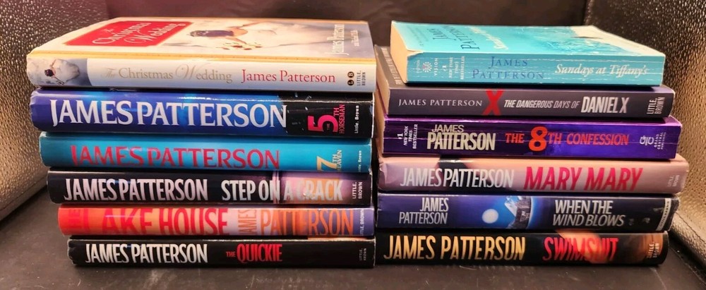 James Patterson Lot Of 12 Hardcover And Paperback Books Thriller Mystery